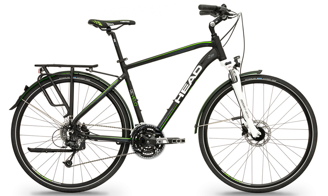 Фотография Велосипед Head Revelo II men 28" (2020) 2020 Черно-зеленый